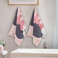 thumbnail image 4 of Mother and Daughter Flowers Mothers Day Hand Towel Absorbent Bath Towels for Bathroom Sports Gym 28" x 14" Set of 2, 4 of 8
