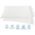 thumbnail image 2 of Elegant Comfort 1500 Thread Count Bed Sheets Queen, White, 2 of 5