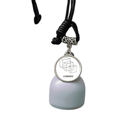 Mathematical Geometric Space Cuboids Wind Chimes Bell Car Pendant