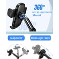 thumbnail image 2 of NFJOY 2 in 1 Phone Holders for Car Cup Holder with Adjustable Base, Holders for Car Cupholder, No Shaking 360° Flexible Neck Phone Mount for All 4-7” Smartphone, 2 of 7