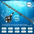 thumbnail image 4 of Tawatiler 24/7 Mode Submersible LED Aquarium Light, 16W Full Spectrum Hidden Fish Tank Light with 3 Rows Beads 7 Colors Auto on off Sunrise-Daylight-Moonlight, Adjustable Timer Brightness, 4 of 8
