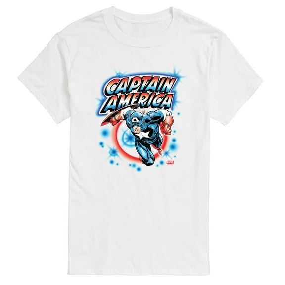 Captain America - Cap Graffiti - Men's Short Sleeve Graphic T-Shirt