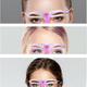 thumbnail image 4 of Plantillas para cejas, plantilla para cejas, 8 estilos, plantilla reutilizable para cejas, 4 of 5