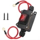 thumbnail image 1 of Interruptor de Cable en Línea Impermeable, Interruptor de Palanca DPST de 12-24 V CC, Encendido y Apagado, con Luz Roja y Cable de 10 AWG para Exteriores., 1 of 5
