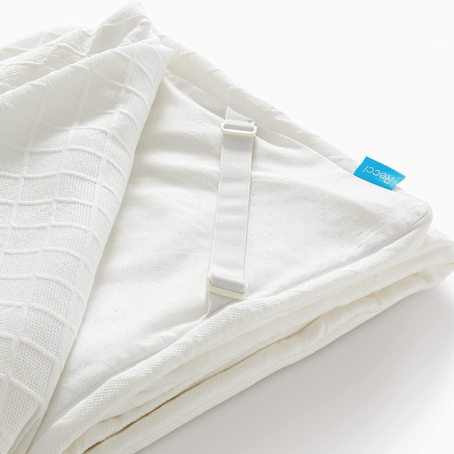 RECCI 3 Inch Mattress Topper Cover Twin XL (Cover Only , 2 Pack