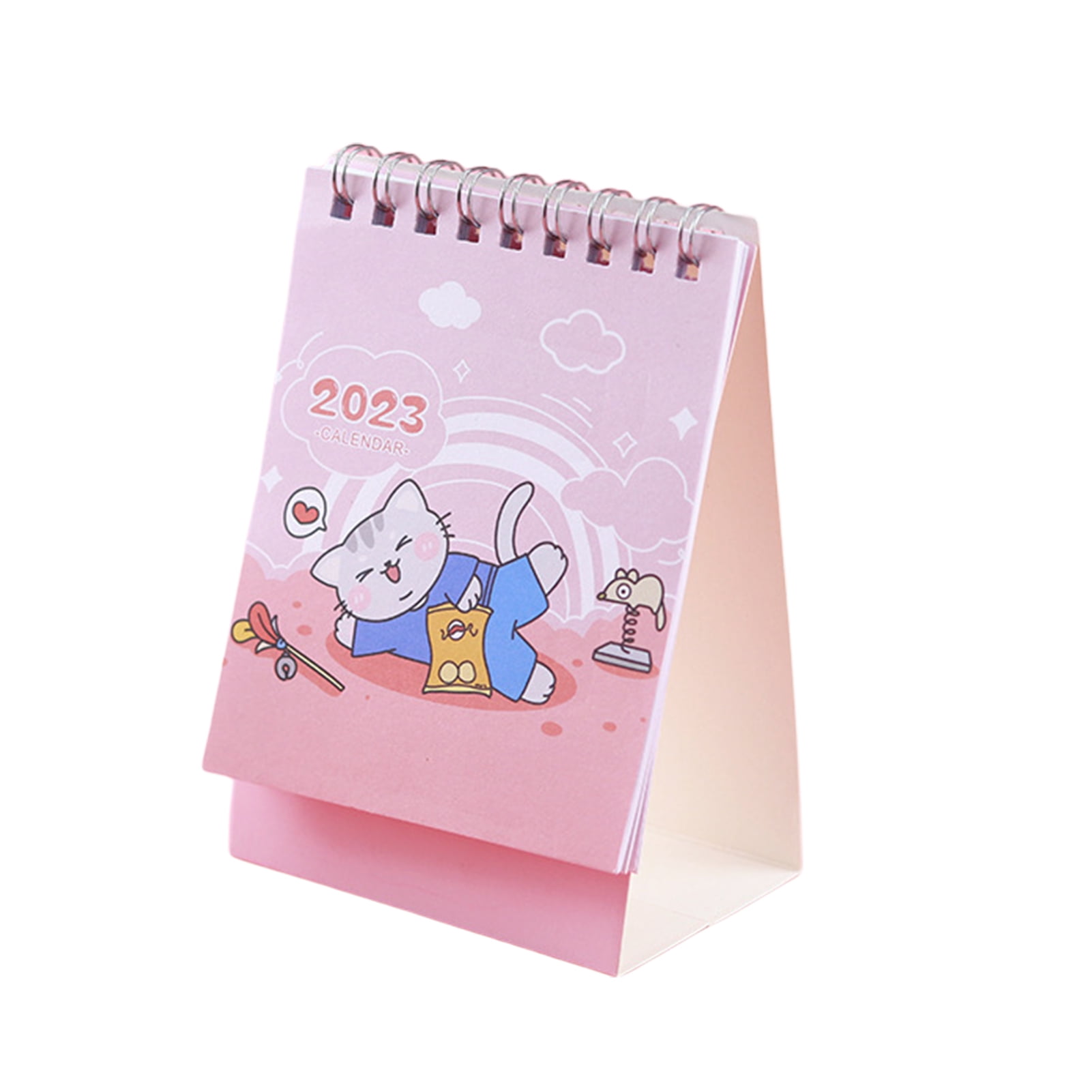 1pc Calendário De Mesa 2024, Coelho Mágico Da Faculdade Rosa Verde-menta  Com Mini Calendário De Estudante De Anime Cartoon Com Adesivo, Notepad De  Conto De Fadas Foil Stamping Planner Fofo - Temu