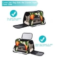 thumbnail image 5 of Peach Sherpa Fabric Dog Carrier Bag 900D Oxford Cloth Pet Travel Bag 17x10x11.8 in Blue, 5 of 7