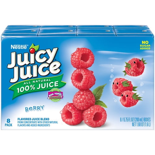 Juicy Juice 100 Berry Juice, 6.75 Fl. Oz., 8 Count