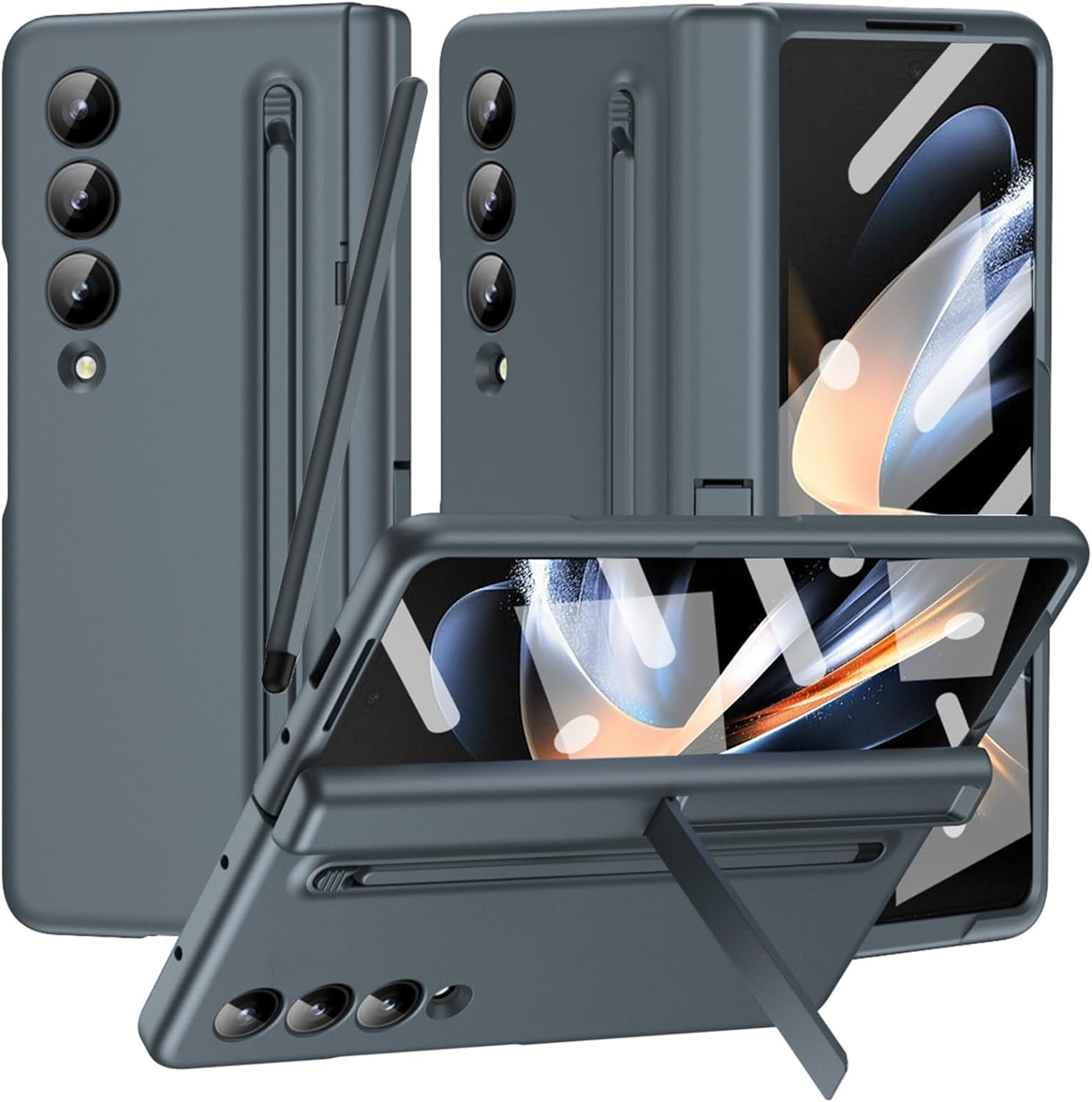Compatible Samsung Galaxy Z Fold 3 Case with S Pen Holder