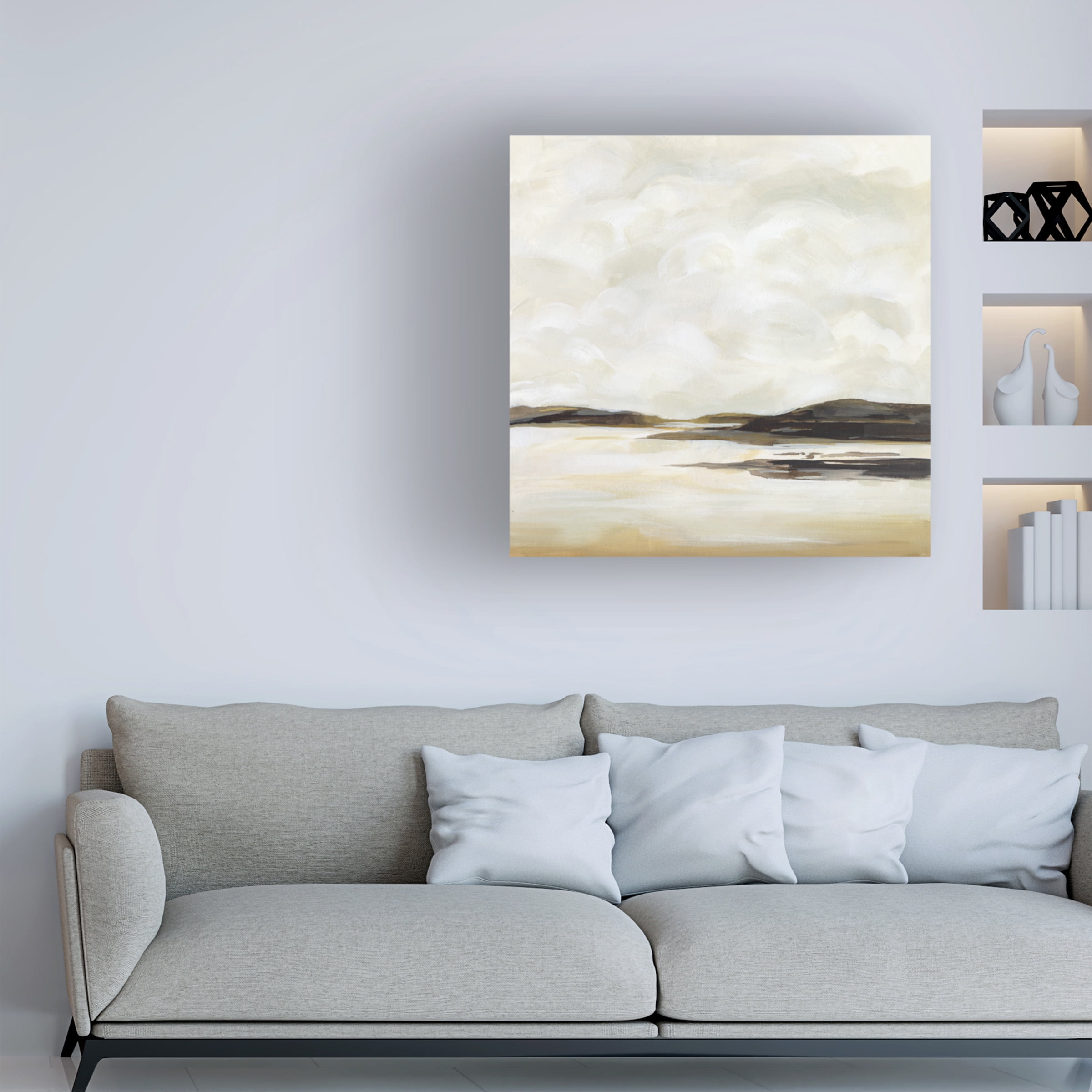 Victoria Borges 'Cloudy Coast II' Canvas Art