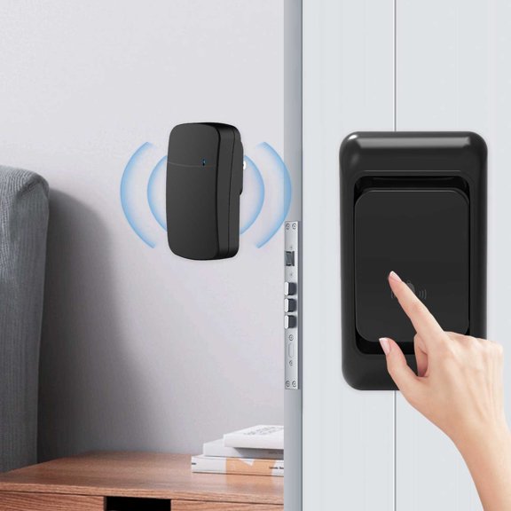 Up to 45% off! Skegnu Wireless Doorbell Household Electronic Remote Control Digital Dingdong Doorbell Children And Elderly Wireless Pager on Clearance