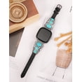thumbnail image 5 of TOYOUTHS Leather Band Compatible with Versa 4/Versa 3/Sense 2/Sense Band, Turquoise Watch Bands for Women, Vintage Bohemian Ethnic Antique Jewelry Style Strap for Versa 4, 5 of 7
