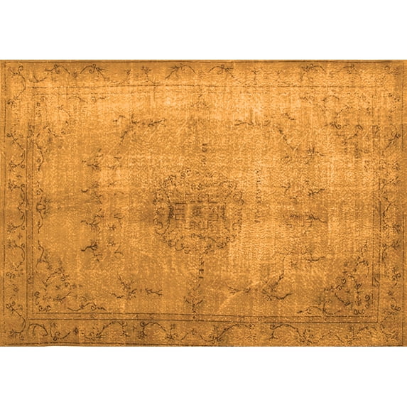 Ahgly Company Indoor Rectangle Persian Orange Traditional Area Rugs, 5' x 8'