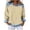 Khaki, variant on Denim Sweater for Women Collar Jean Long Sleeve Pullover Shirts Knit Cute Tops Vintage Waffle Casual Plus Size Sweaters