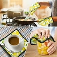 thumbnail image 4 of Lemon Kitchen Oven Mitt and Pot Holder Sets 2 Pcs for Baking, Cooking and Grilling, Heat Resistant Up To 392 °F, 4 of 7