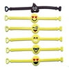 25 Assorted Emoji Wristband Bracelets - Birthday Party Favor Toys
