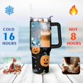 thumbnail image 4 of Halloween Pumpkin 40 oz Tumbler with Handle Rust Resistant Travel Mug Decorative Cafe Tumblers for Home Office Supplies Camping Outdoor, 4 of 7