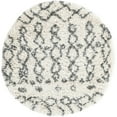 thumbnail image 3 of RugPal Shag Shoploni Collection Area Rug 2'x8' - Pure Ivory, 3 of 5