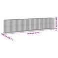 thumbnail image 4 of vidaXL Gabion Basket with Cover 950x100x200 cm Galvanised Iron, 4 of 4