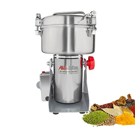 

Grain Mill Grinder | High-Speed Grinder Machine | Wheat Corn Spices and Nut Chopper | Swing Type Electric Grinder Size: 1500 gr Voltage: 110V