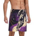 thumbnail image 2 of Yiaed Astronaut Floating purple Space for Men's Soft Sleep Pajama Short Lounging Pajama Shorts-3X-Large, 2 of 6
