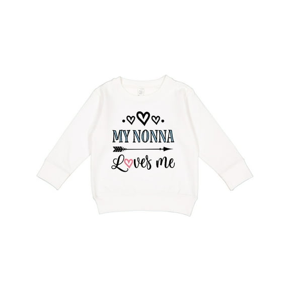 Inktastic My Nonna Loves Me Girls Toddler Sweatshirt