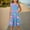 Blue, variant on Girls Flutter Sleeveless Cute Summer Dress Cartoon Dinosaur Print Loose A-Line Princess Swing Dresses for Kids 4-14 Years