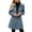 Navy, variant on Tqcoqu Pea Coats For Women Stand Collar Single Breasted Trench Coat Fashion A-Line Fall Winter Jackets