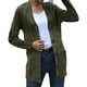 thumbnail image 4 of Cárdigan para mujer Cárdigans de punto Suelto Slouchy Abrigo de gran tamaño Suéteres de bolsillo grueso Abrigo Odeerbi ODB-3, 4 of 9