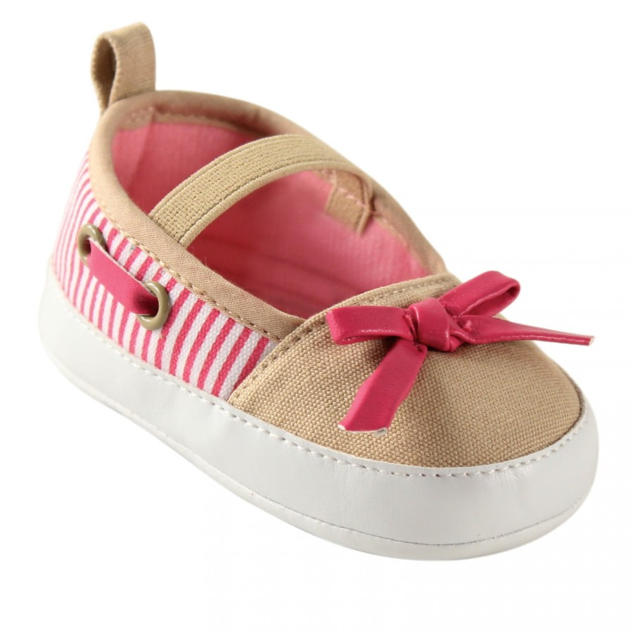 Luvable Friends Baby Girl Crib Shoes, Tan Flats, 1218 Months