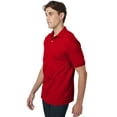 thumbnail image 4 of Hanes EcoSmart Men's Polo Shirt (Big & Tall Sizes Available) Deep Red 2XL, 4 of 5
