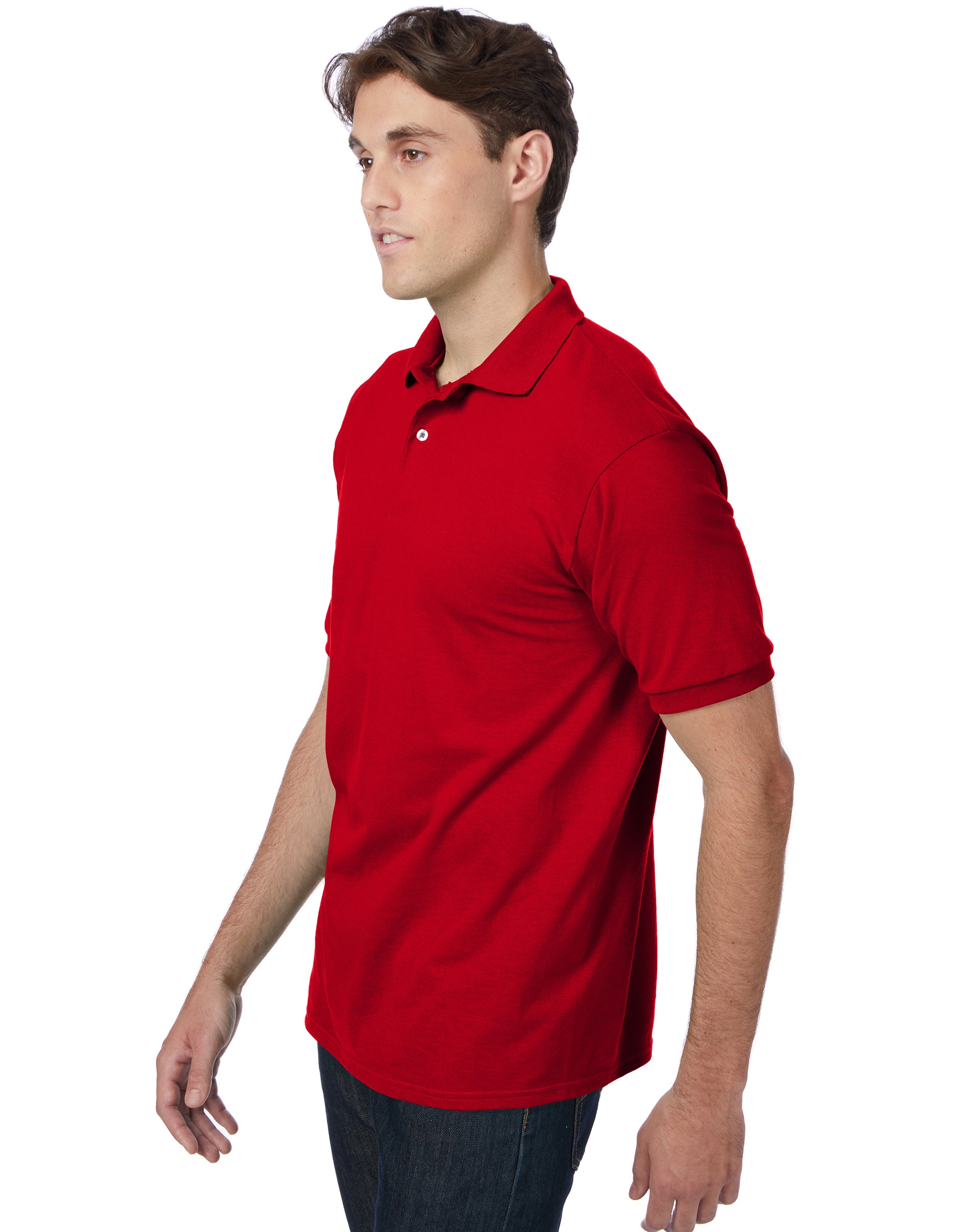Hanes EcoSmart Men's Cotton-Blend Polo Shirt photo 4