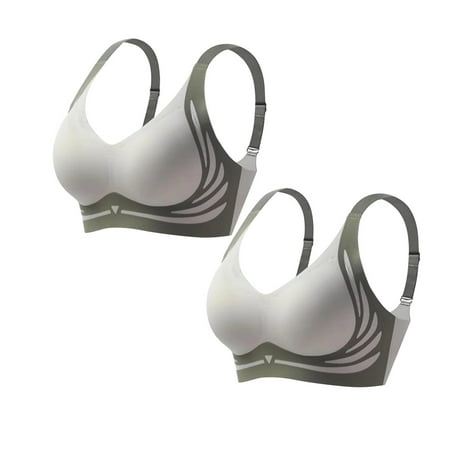 Hamky Bras for Women Push Up Bra Daily Comfort Wireless Shaper Bra Skin Bralettes for Women Seamless Bras Green 6XL