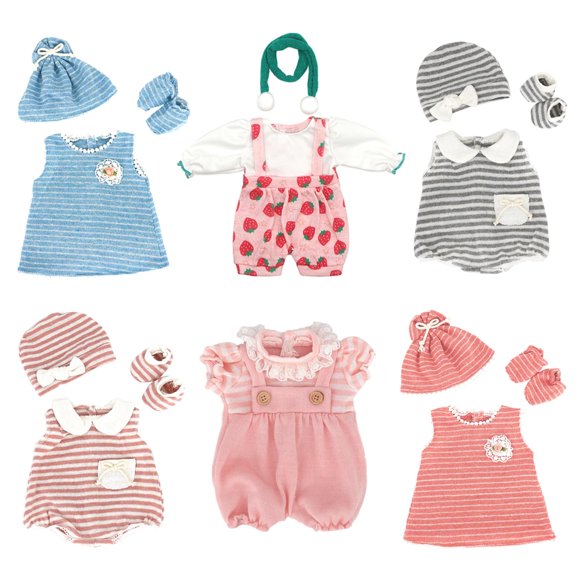 Set de ropa para muñecas UNICORN ELEMENT, 6 juegos para muñecas de 35 a 45 cm