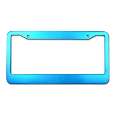 

US Plate Aluminum Metal Car Plate Holder with Screws - Blue