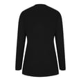 thumbnail image 3 of Blusa estampada cómoda de manga larga suelta con cuello en V informal a la moda para mujer Fridja  bvmnju4400, 3 of 7