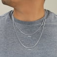 thumbnail image 2 of Nuragold 10K Real White Gold Solid Miami Cuban Link Chain Necklace 16"-30" (2.7mm-7mm) Italian Jewelry for Men & Women, 2 of 22