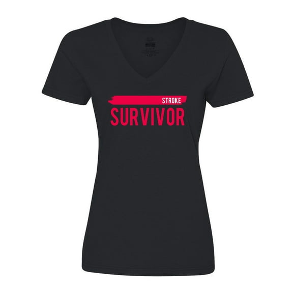 Inktastic Stroke Survivor Women's V-Neck T-Shirt