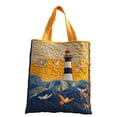 thumbnail image 2 of KEVCHE Quilted Tote Bag, Ocean Turtle Canvas Totes, Women Casual Shoulder Bag Handbag, Portable Fashion Beach Bag Grocery Bags, 2 of 3