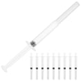 thumbnail image 1 of Jeringa desechable de 3 g para recto, herramienta auxiliar de gel transparente, color blanco, 20 unidades, 1 of 7