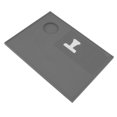 thumbnail image 3 of Estera de café de silicona, tapete portátil altamente flexible para manipulaciones de café con parte posterior pulida para cafetería, cocina, gris, 3 of 14
