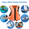 thumbnail image 7 of Rrtizan Adults Inflatable Swim Vest, Portable Snorkel Vest for Men/Women, Buoyancy Aid Jackets, Orange, S/M, 7 of 7