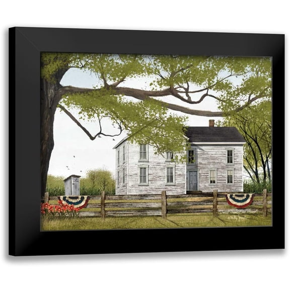 Jacobs, Billy 14x12 Black Modern Framed Museum Art Print Titled - Sweet Summertime House