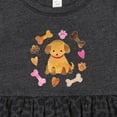thumbnail image 4 of Inktastic Cute Puppy Valentine with Hearts and Bones Girls Baby Dress, 4 of 5