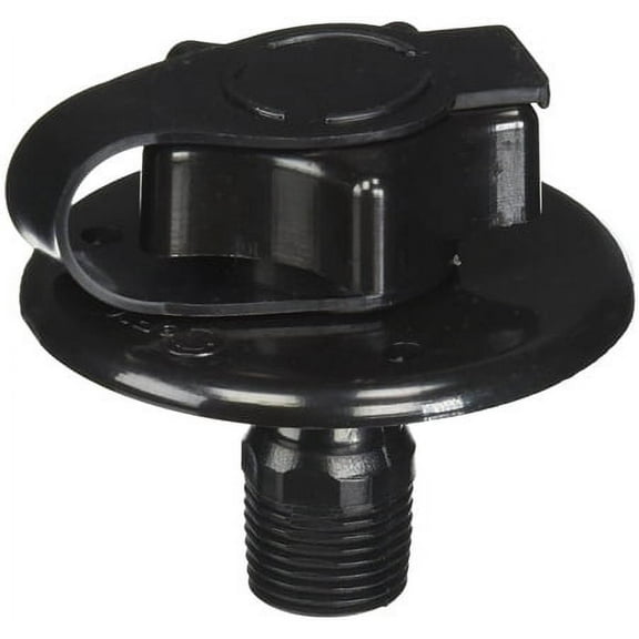 Valterra A01-0168BKVP Black Plastic RV Inlet - 1/2"