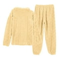 thumbnail image 6 of UAMVSH Fleece Pajamas for Women Zip Up Jacket and Long Pants Pj Set with Pockets 2 Piece Fluffy Loungewear Winter Clothes, 6 of 6