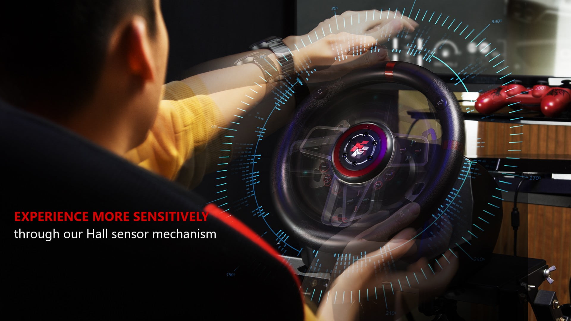 Flashfire SUZUKA 900A Racing Steering Wheel and Pedals for PC, PS3, PS4, Xbox 360, XBOX ONE, XBOX Series X/S and Nintendo Switch, Black