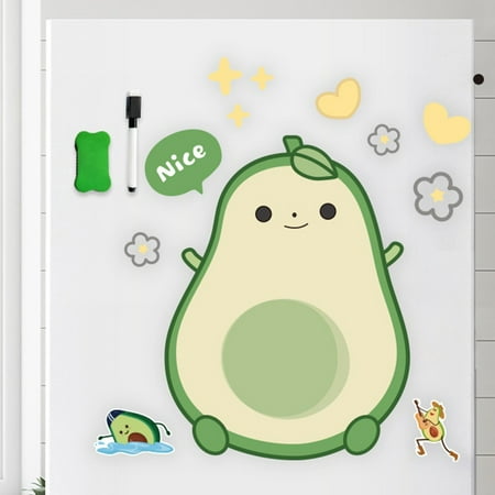 

Geege Refrigerator Magnetic Board Kit Meal Plan Erasable Menu Cute Decor Kitchen