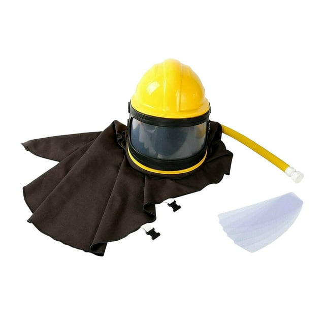 DOLITY Industrial Sand Blasting Hood Cap Anti Wind Anti Impact Large View for