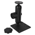 thumbnail image 2 of Double Ball Mount, Fish Finder Double Ball Mount Aluminum Alloy Versatile Multi Angle Mounting with 1.5 Inch C Size Ball for Vehicle Boat, 2 of 7
